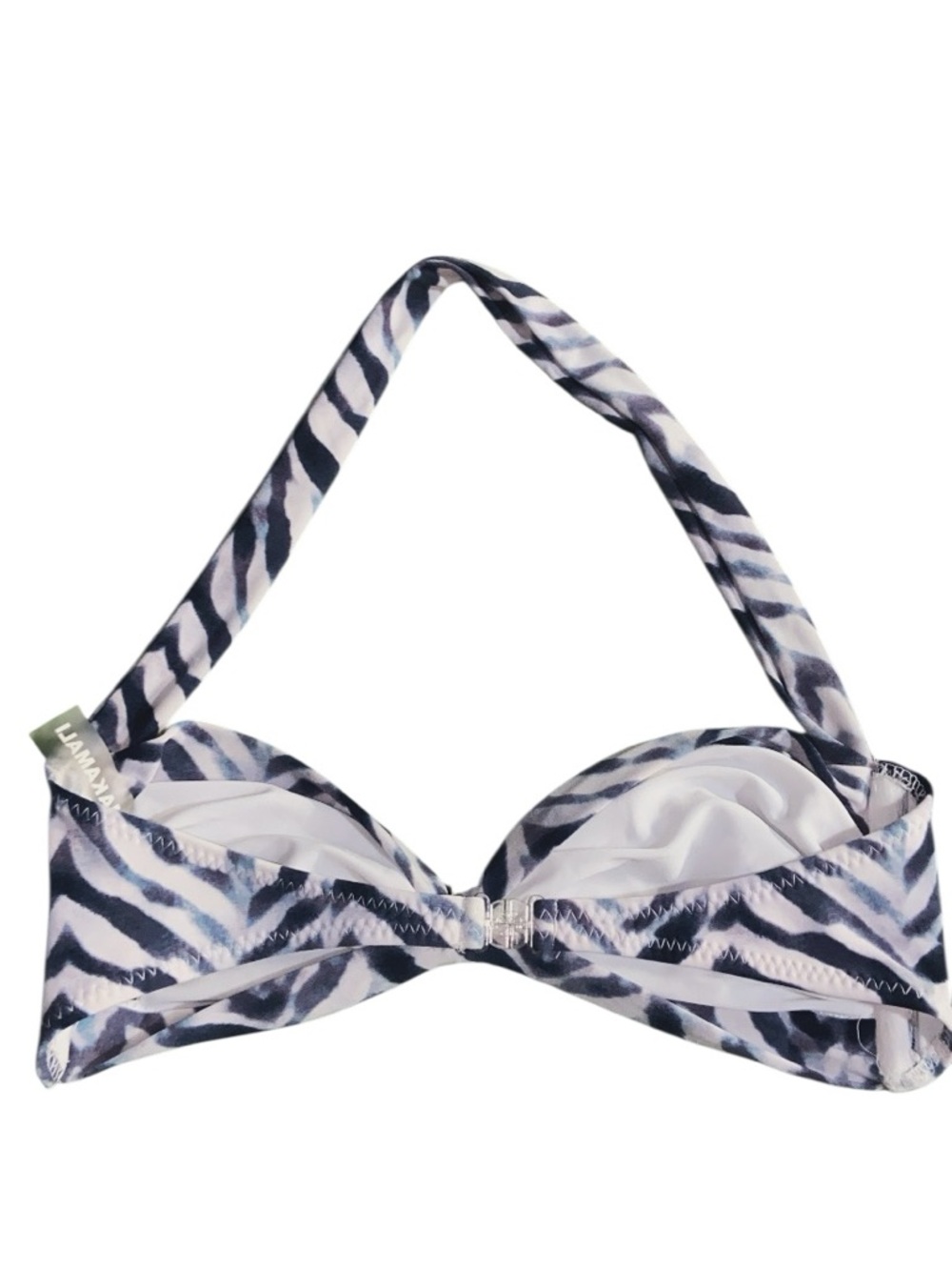 Norma Kamali size S Bill-Zebra Print Bikini Top - Picture 5 of 8